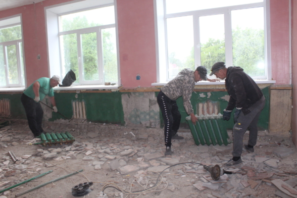 В Гордеевской СОШ Брянской области проводится  капитальный ремонт