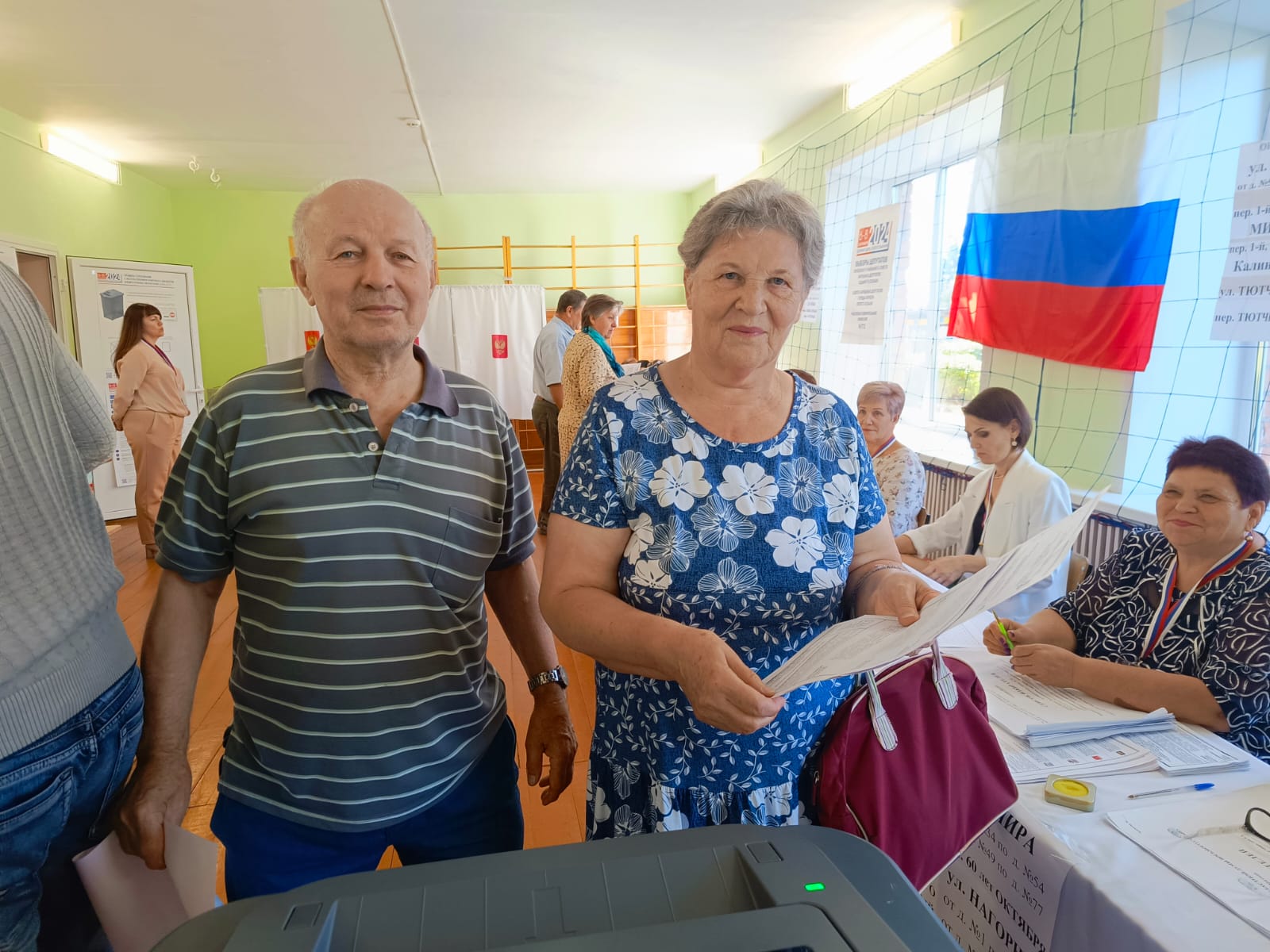 В Почепе активно голосует старшее поколение