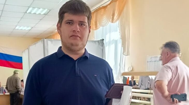 Студент  Евгений Гуляков впервые принял участие в выборах.