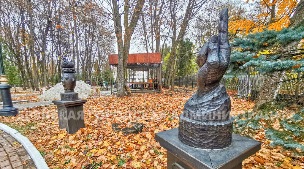 В парке имени А. Толстого завершается строительство культурно-досугового центра