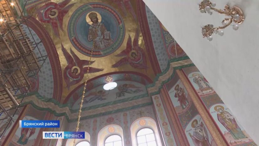 В Свенском мужском монастыре начали расписывать алтарь главного собора Успения Пресвятой Богородицы