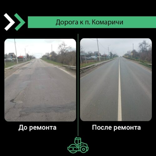В Брянской области отремонтирован участок дороги «Украина»-Комаричи