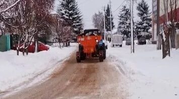 В Почепе снег не залеживается на дорогах и тротуарах