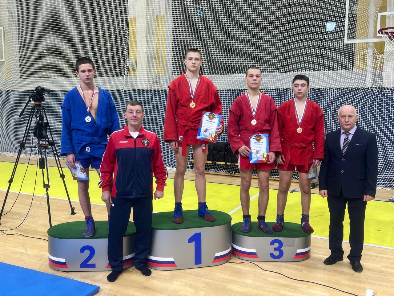 Самбисты Почепской школы «Чемпион»14-16 лет  на Первенстве Брянской области .