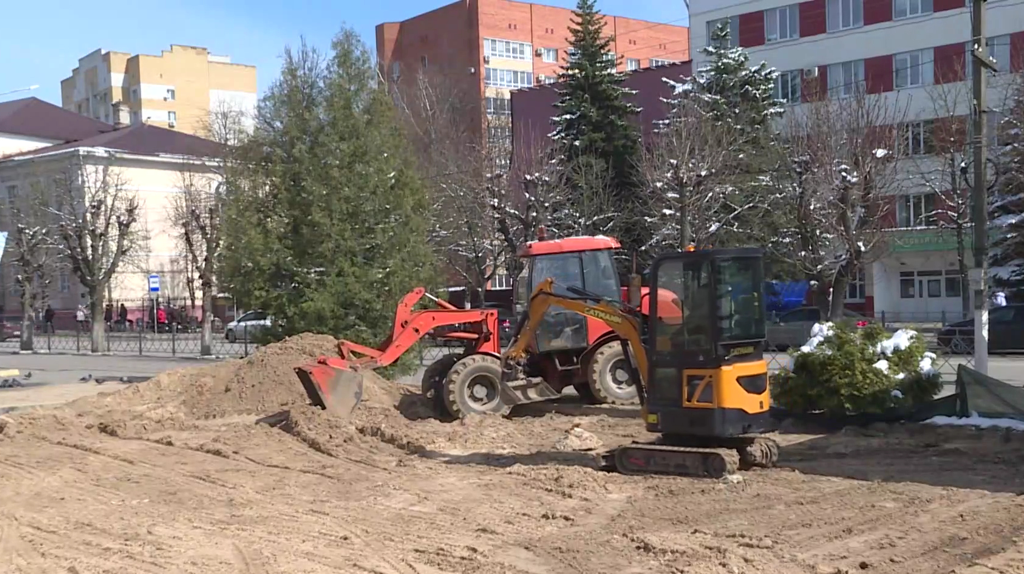 В Клинцах Брянской области началась реконструкция главной площади города