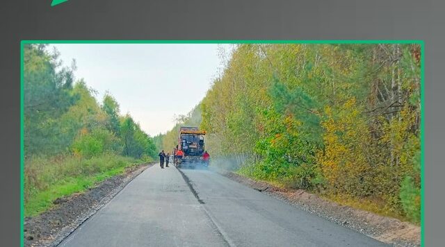 В Брянской области ведется ремонт участка автодороги «Брянск — Новозыбков» — Трубчевск» — Мошки