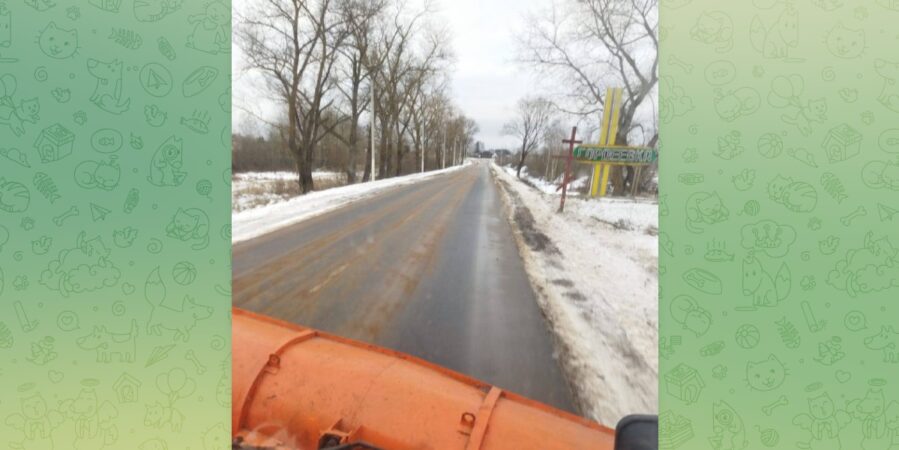 Организации Управления автомобильных дорог Брянской области продолжают очистку снега с дорог