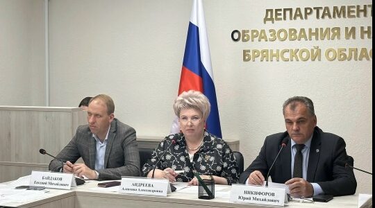 В департаменте образования и науки Брянской области рассмотрели ход капремонта школ и детсадов