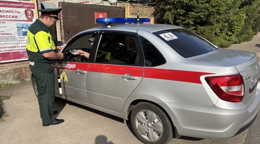В Брянске росгвардейцы провели акцию «Трезвый водитель»